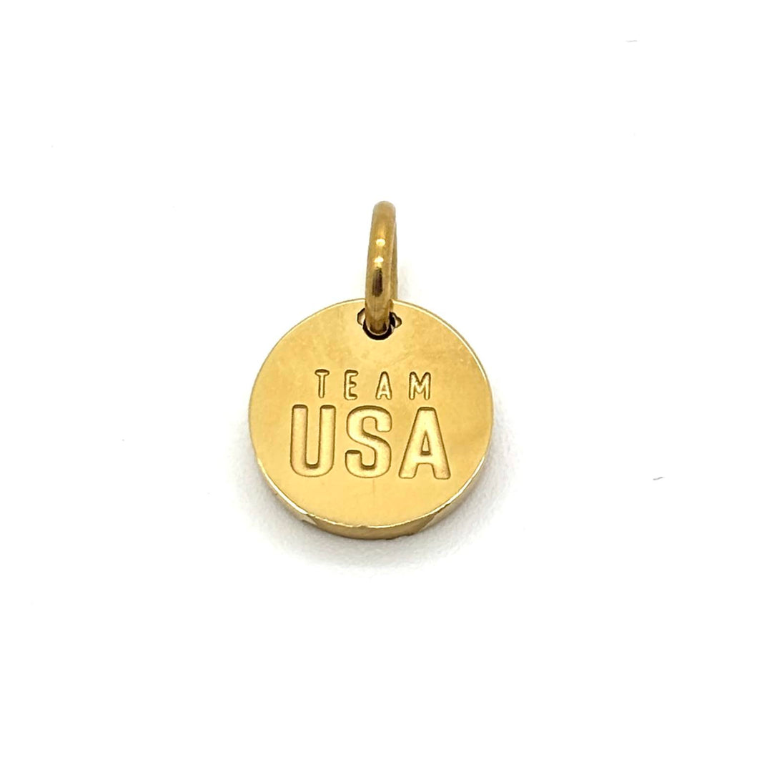 Team USA Charm - Yellow Gold