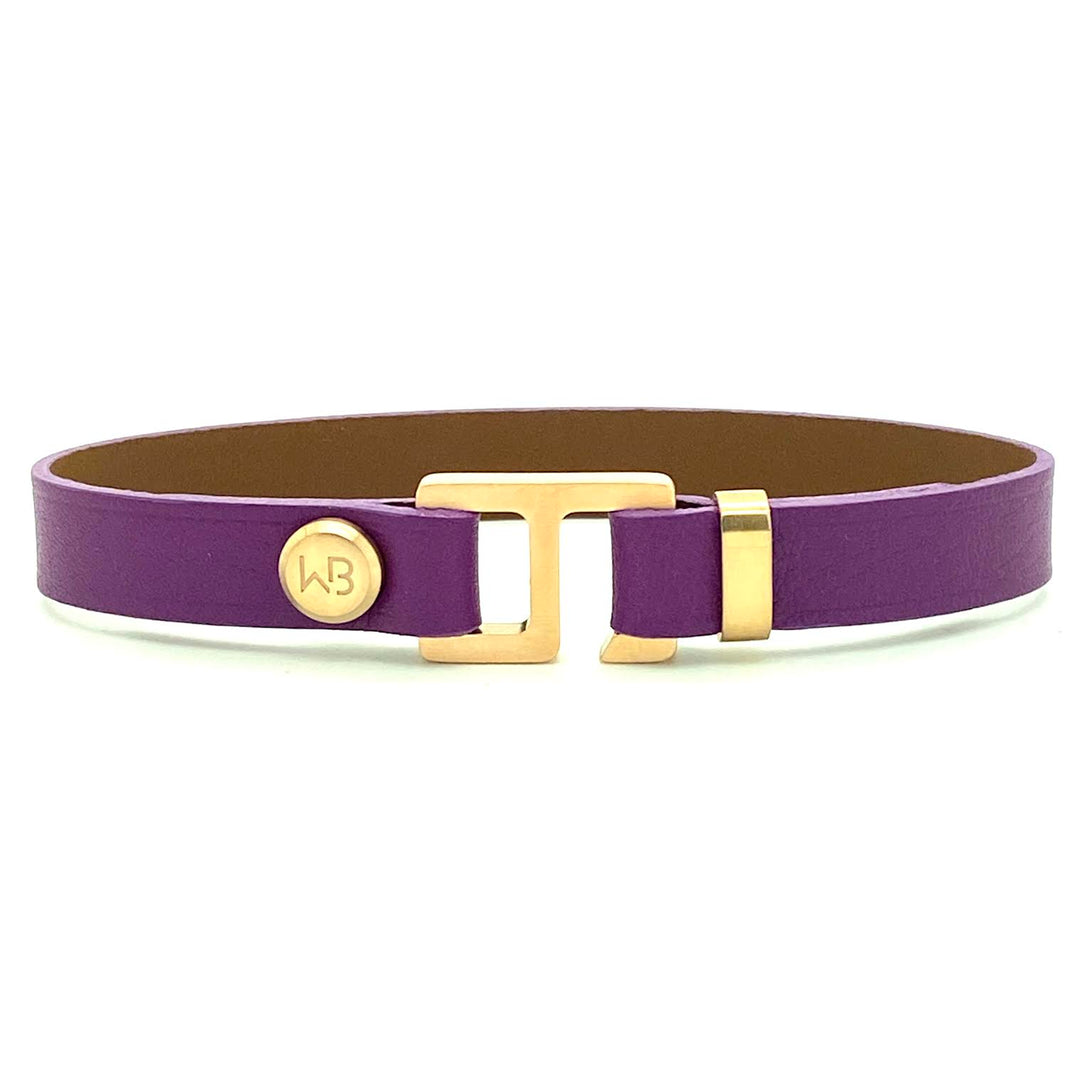With a trendy, cool modern vibe, this Animone Italian leather cuff bracelet is paired with your choice of brushed stainless steel, brass or black ceramic hardware. Our signature cuff bracelet is a modern staple for your WristBend collection. Made by WristBend