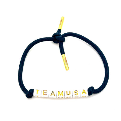 Shoestring Bracelet - Blue | Wholesale