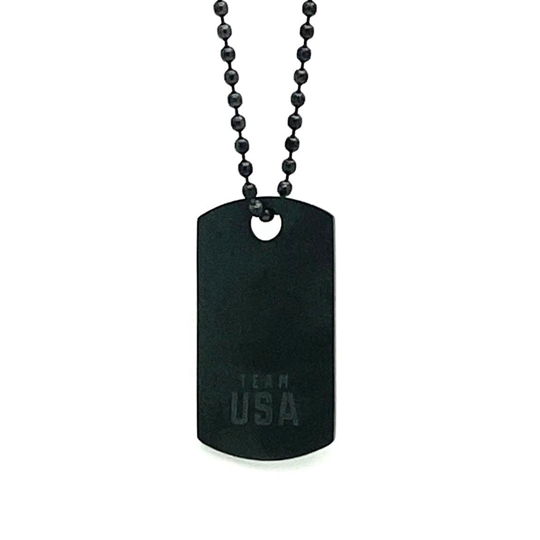 Team USA | Dog Tag - Black Stainless Steel