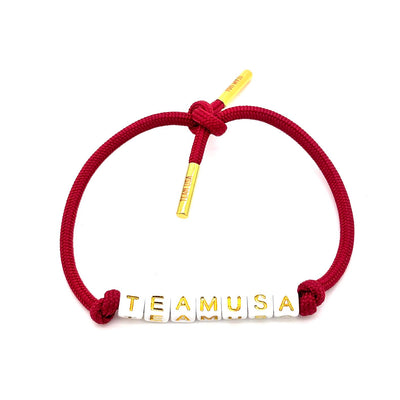 Shoestring Bracelet - Red | Wholesale