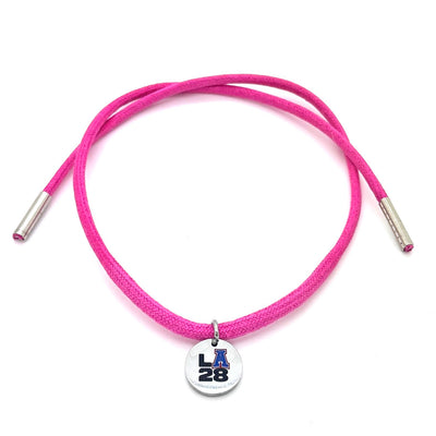 LA28 Shoestring Bracelet - Pink| Wholesale