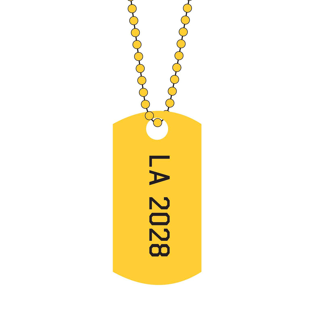 LA28 Dog Tag - Yellow & White Gold | Wholesale