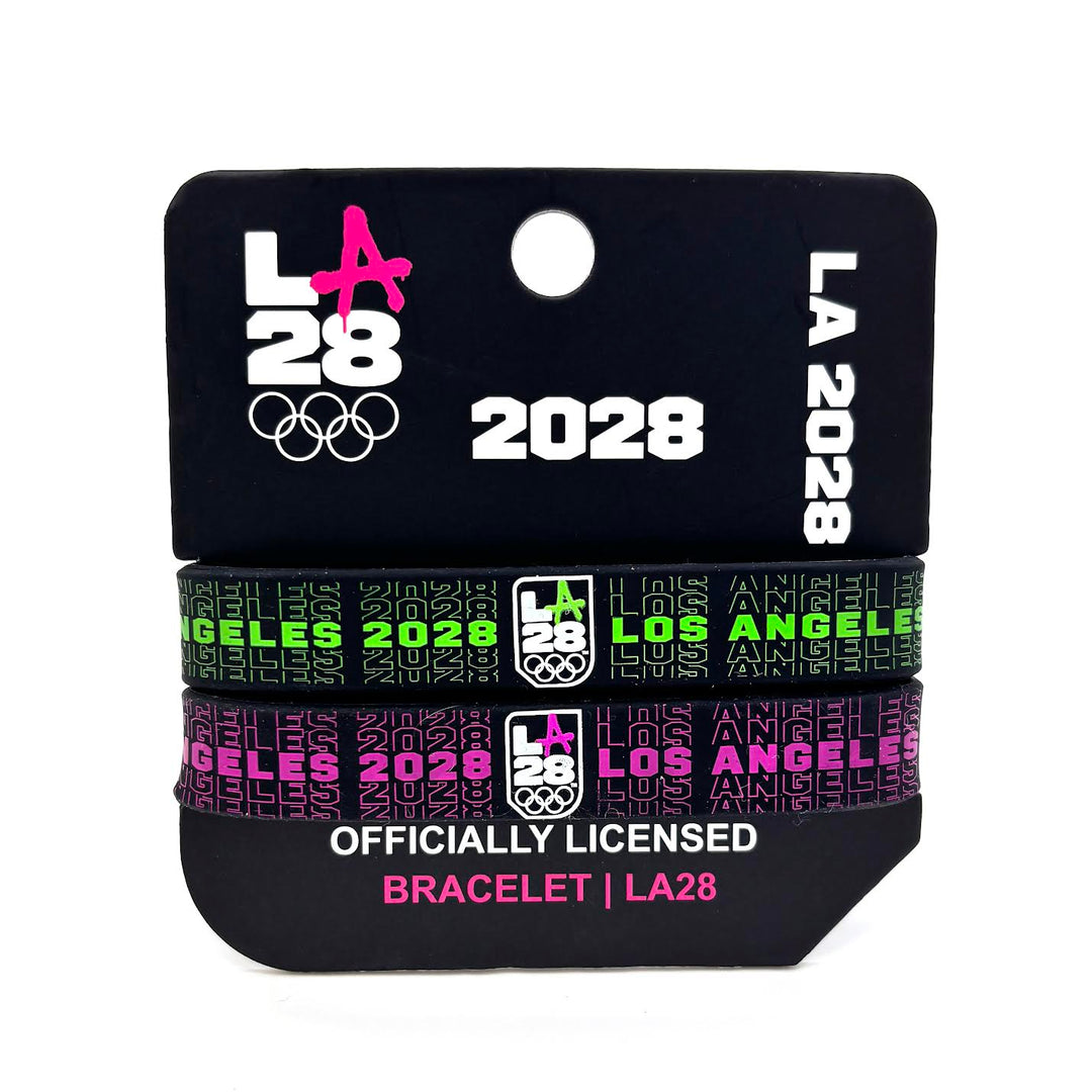LA28 2-Pack Silicone Bands LA28 Olympic & Paralympic Games WristBend