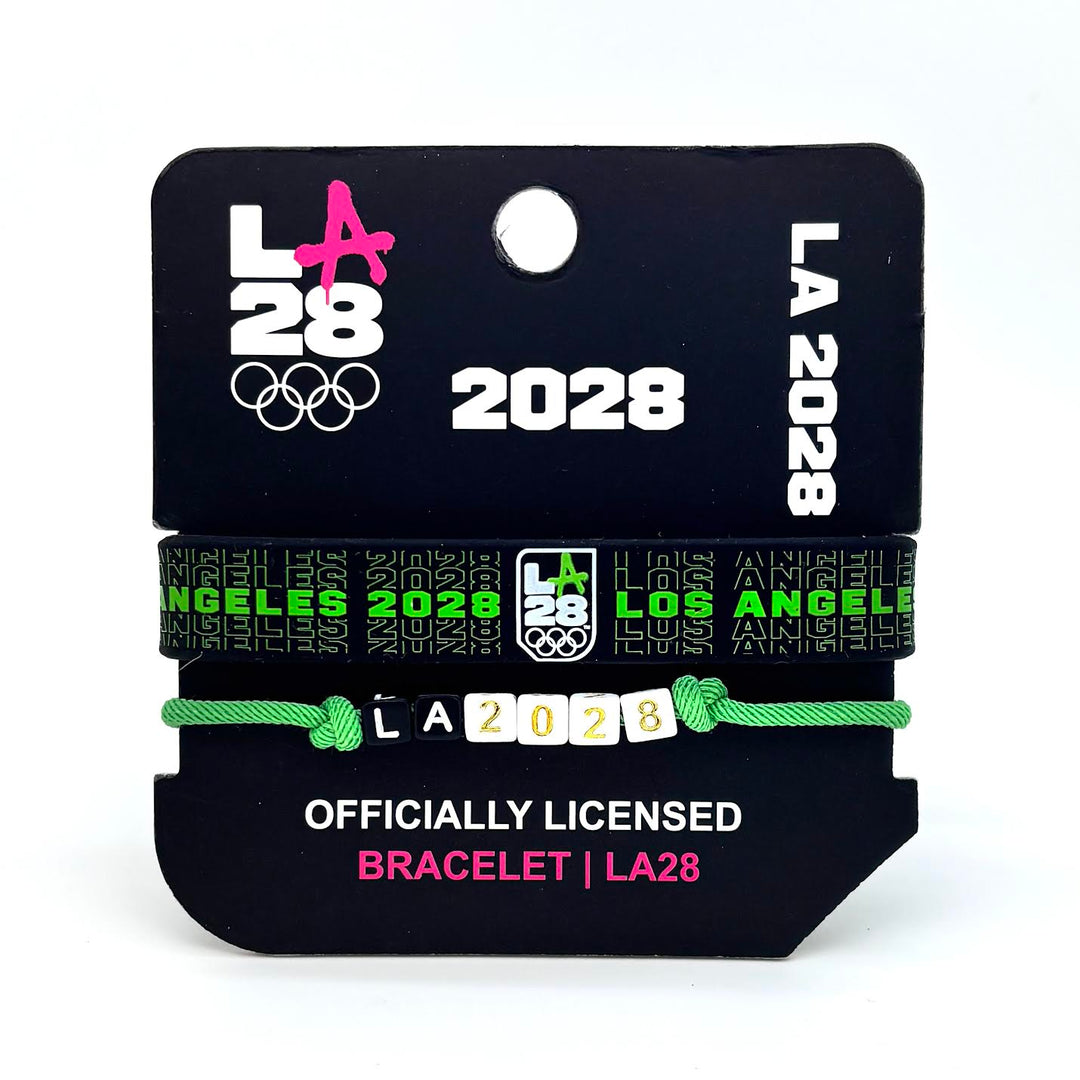 2 Pack Olympic silicone and shoestring bracelets LA28, WristBend and Team USA