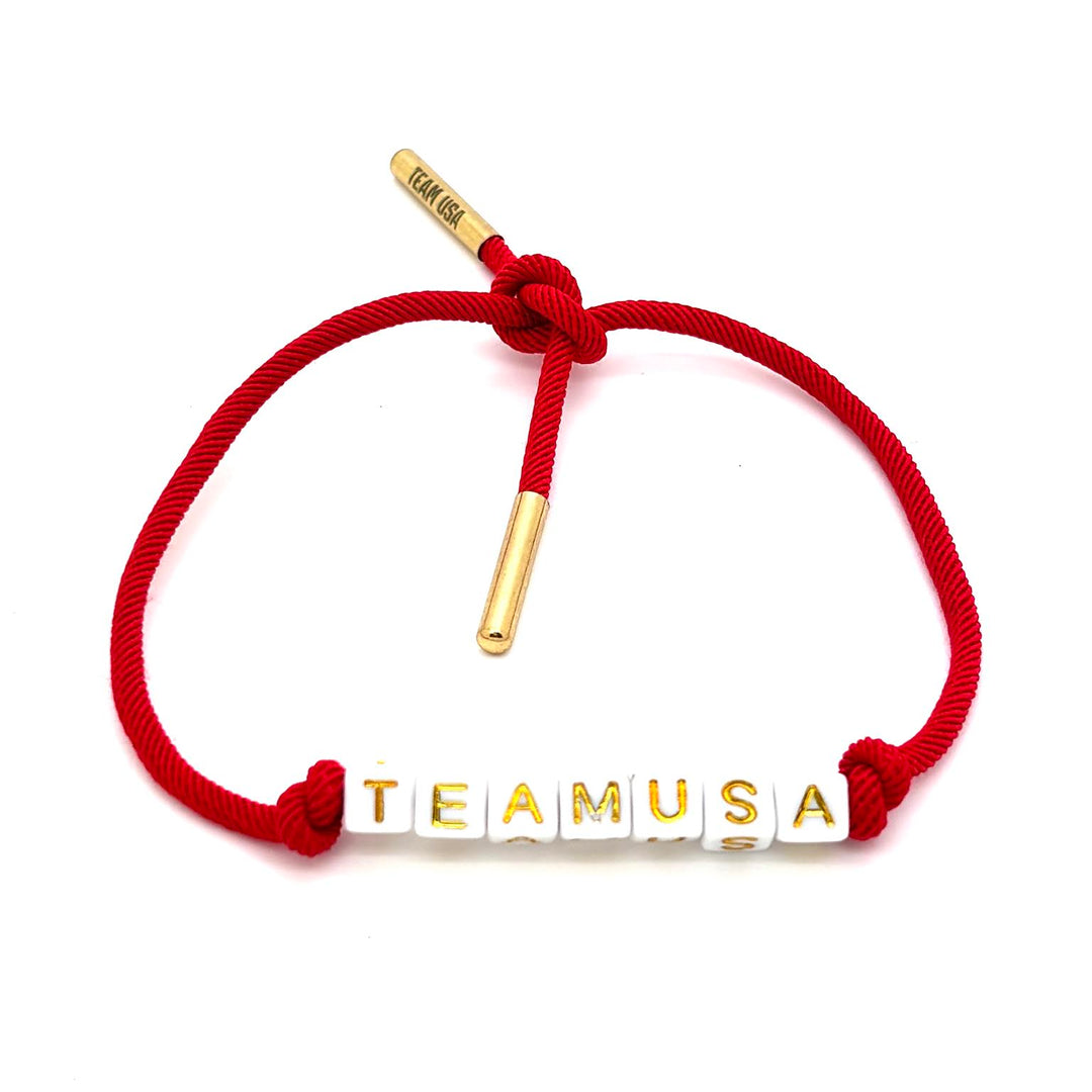 Team USA Shoestring Bracelet made by WristBend