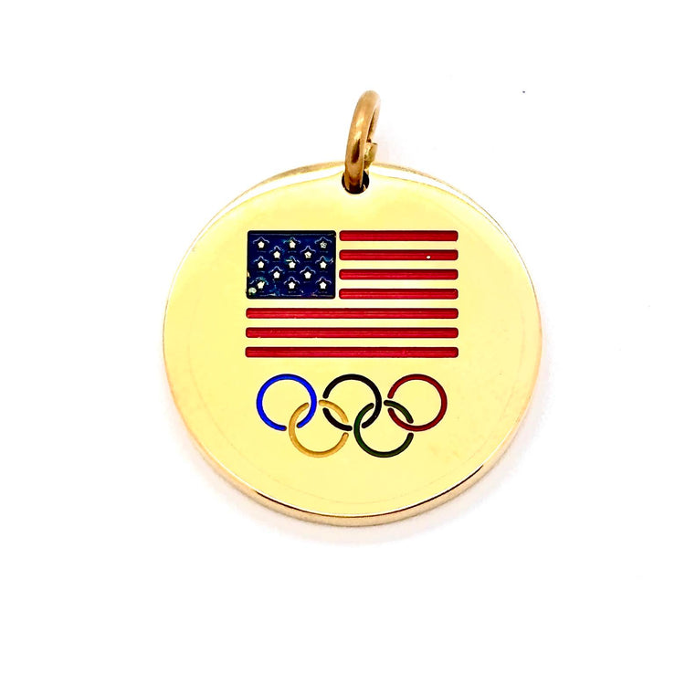 Team USA Olympic and Paralympic double sided God Charm by WristBend