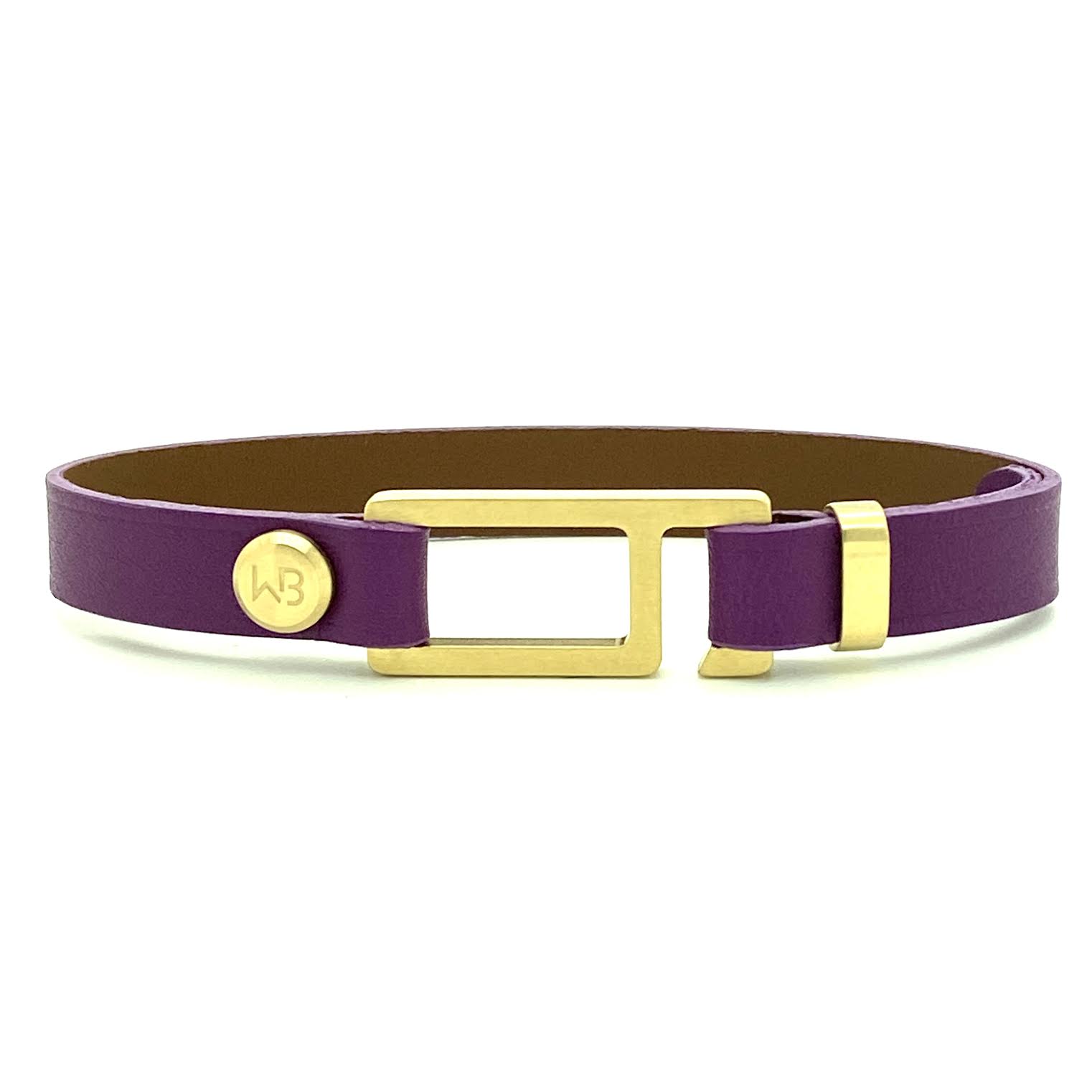 Our striking RMG Pomari Italian leather bracelet is paired perfectly with our artisan designed, lightly brushed hardware. Your hardware choices include Rose Gold, Yellow Gold, Stainless Steel or Black Ceramic. This adjustable size bracelet is a distinctive piece worn alone or with a WristBend stacking bracelet. Made by WristBend
