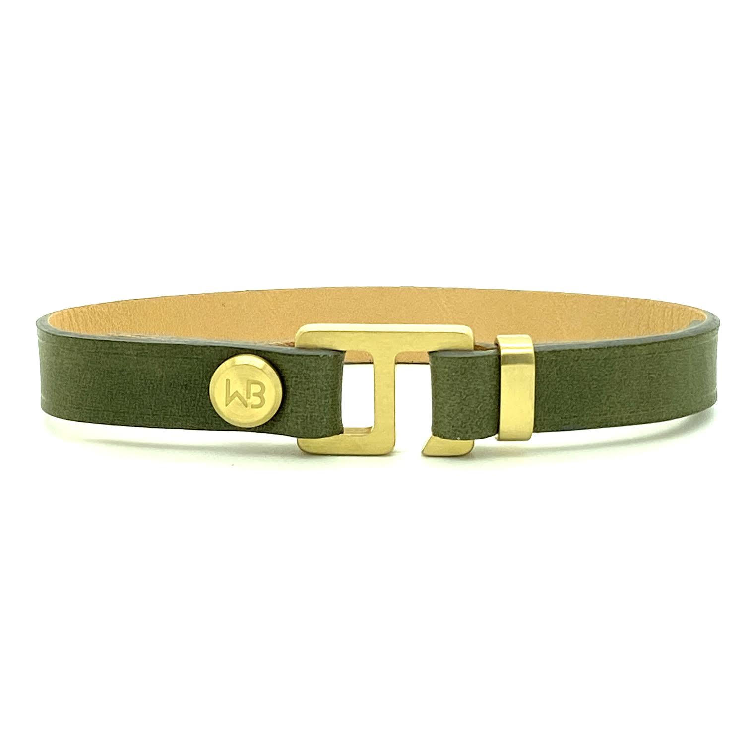 With a trendy, cool modern vibe, this sapin/patina gray Italian leather cuff bracelet is paired with your choice of brushed stainless steel, brass or black ceramic hardware. Our signature cuff bracelet is a modern staple for your WristBend collection. Made by WristBend
